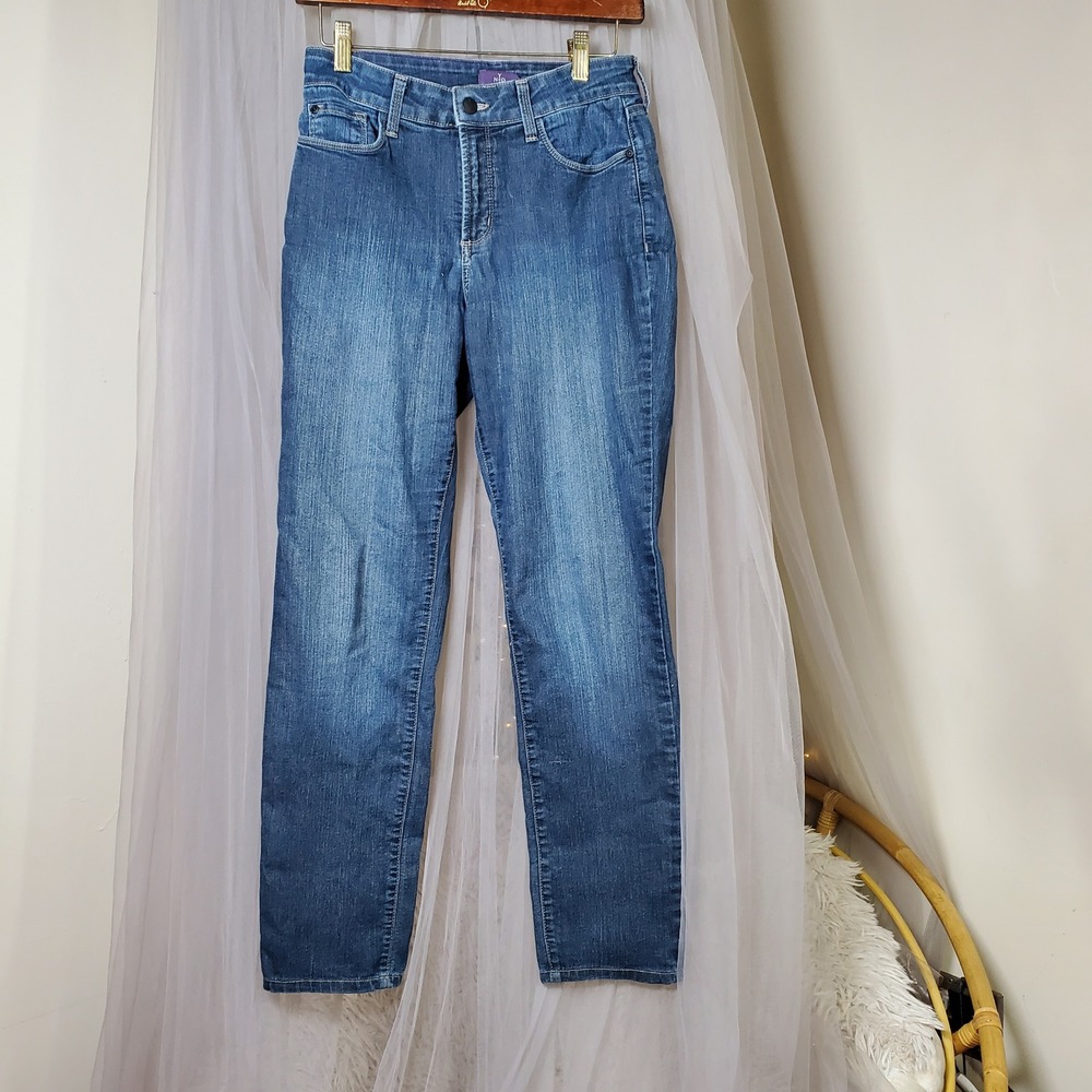NYDJ Indie Legging Jeans Denim Size 6 Stretch 28x29.5 Casual School Skinny Blue